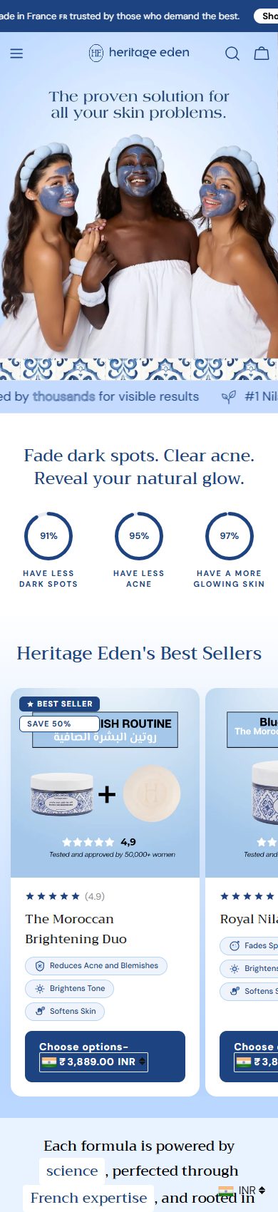 Heritage Eden mobile store view